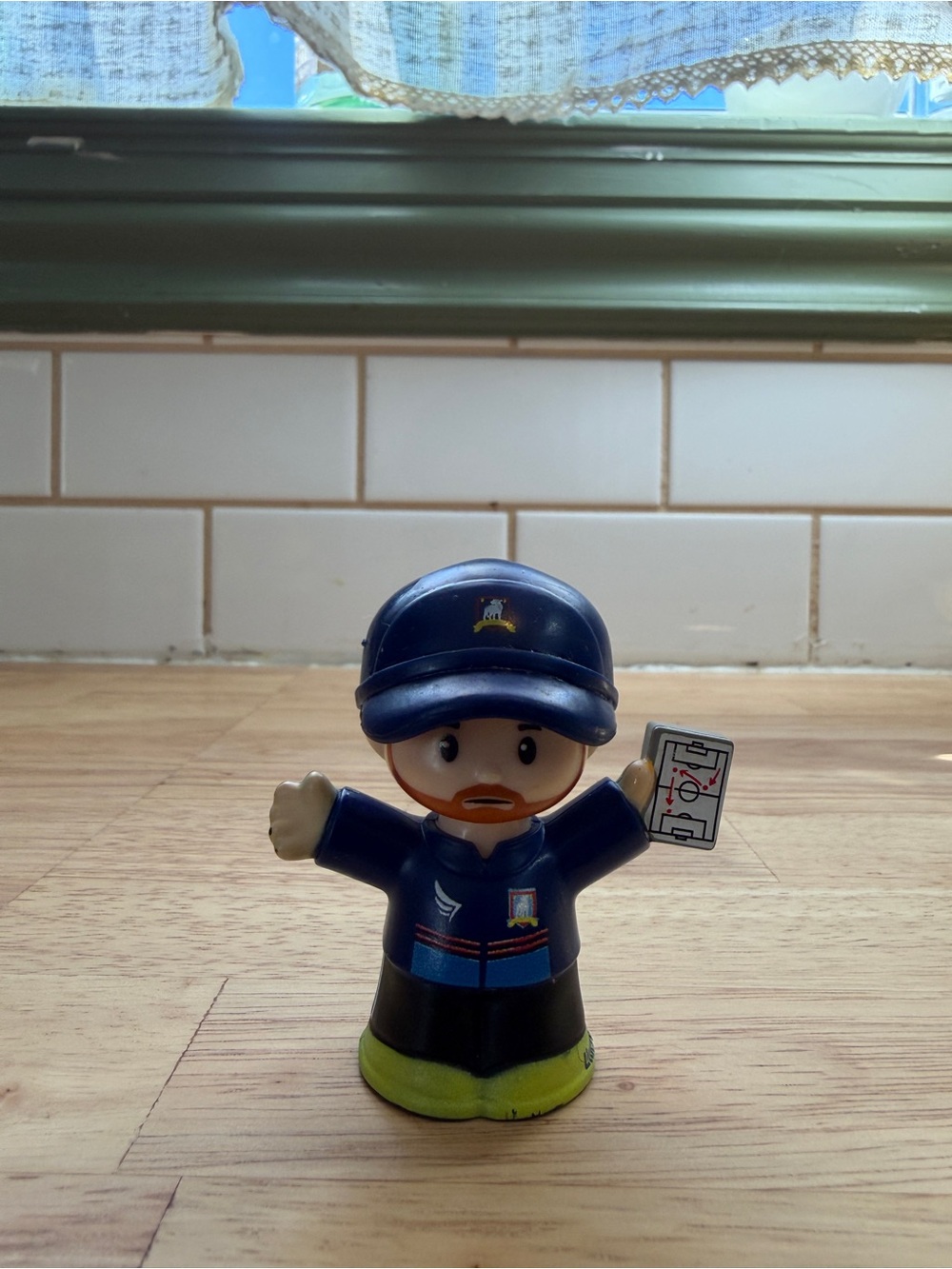 5 for $30!  Fisher Price Little People Soccer Coach Beard Ted Lasso Collector